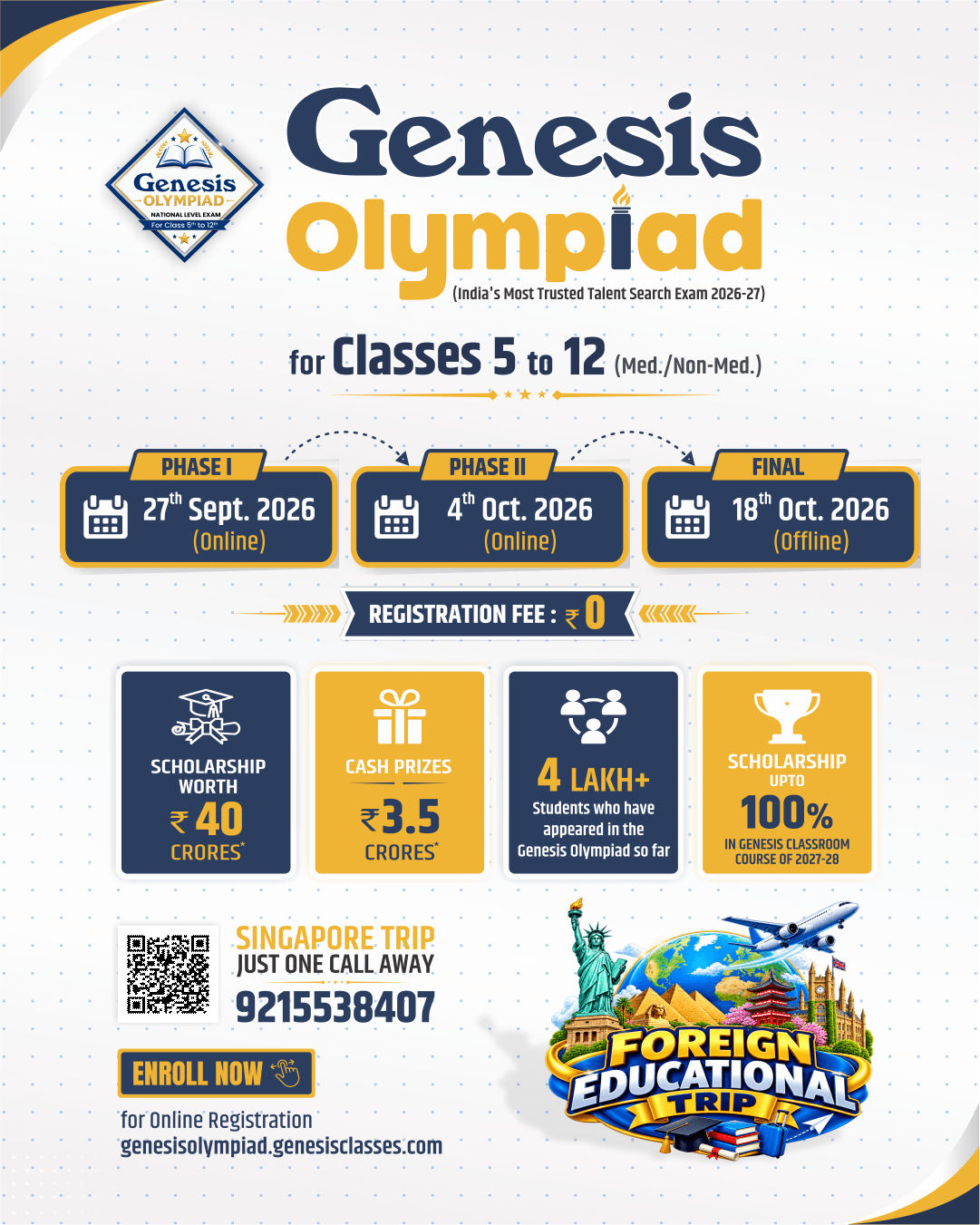 Genesis Classes Registration
