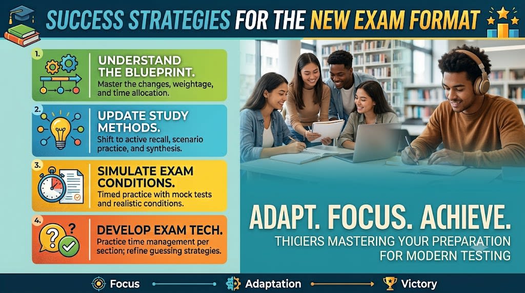 Success strategies for the new exam format